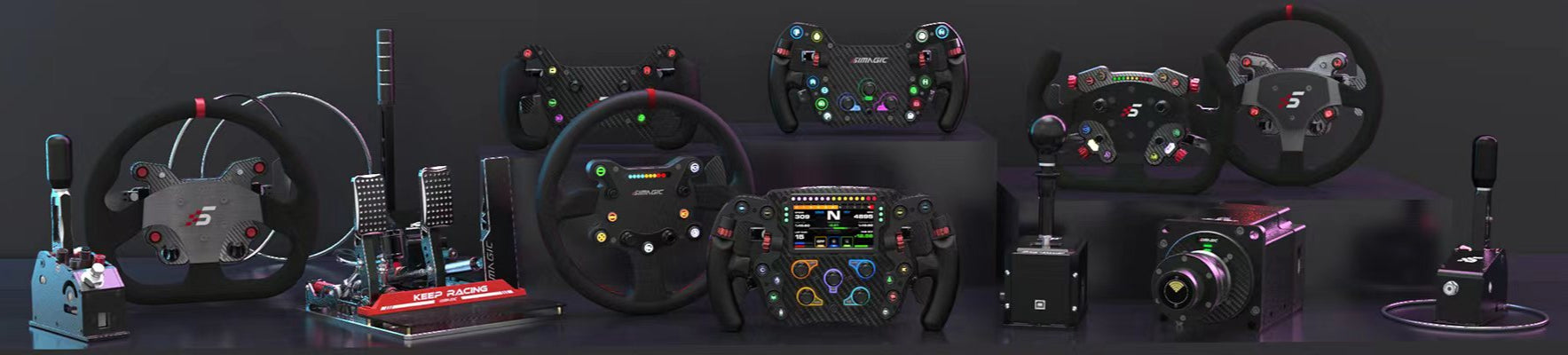 SIMAGIC sim racing hardware lineup